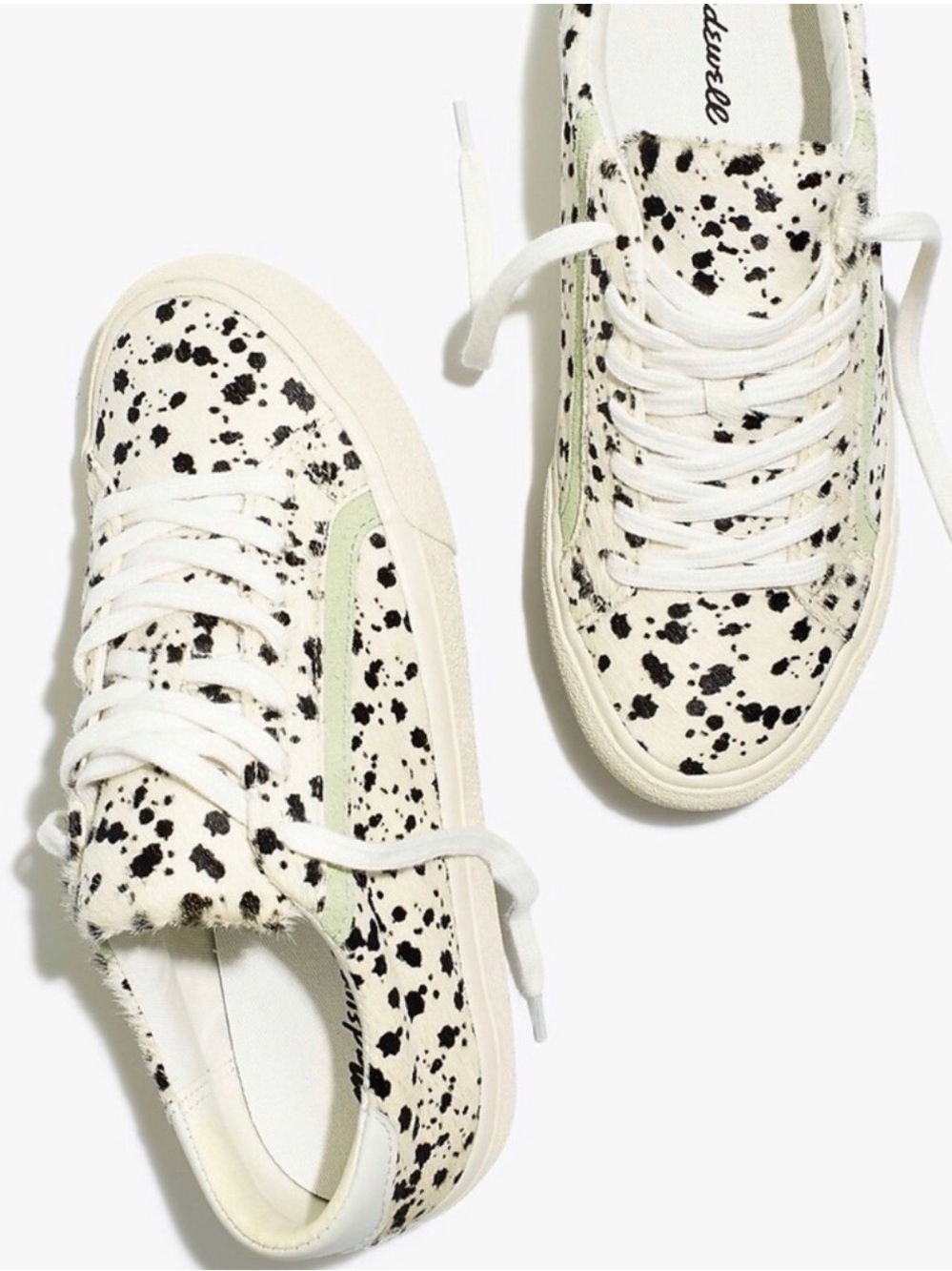 NIB Madewell Sidewalk Sneakers Calf Hair